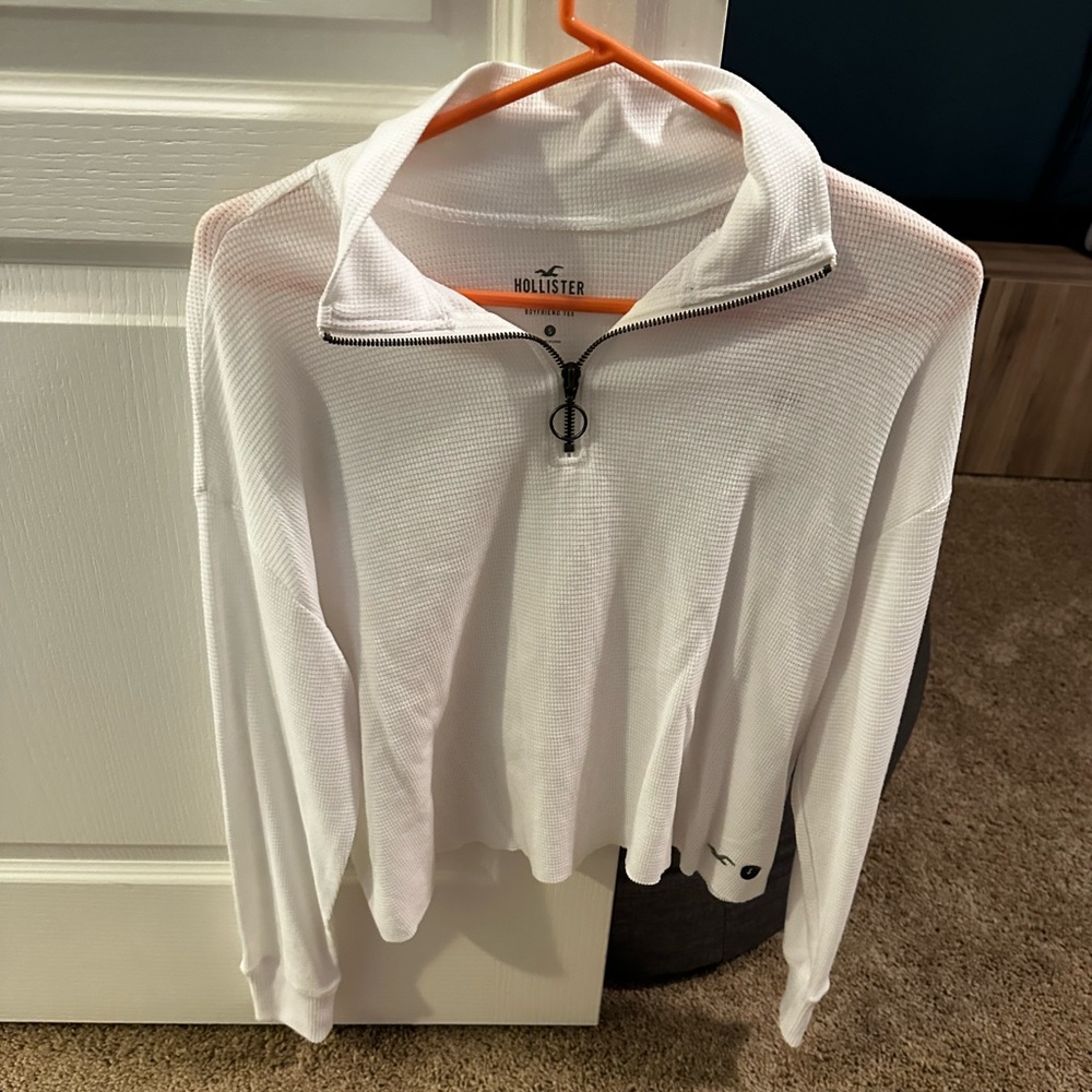 White Quarter zip